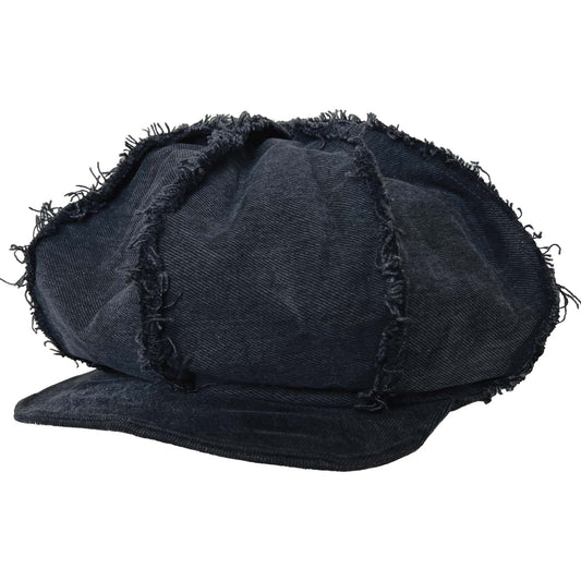 Casket Hat Black Denim