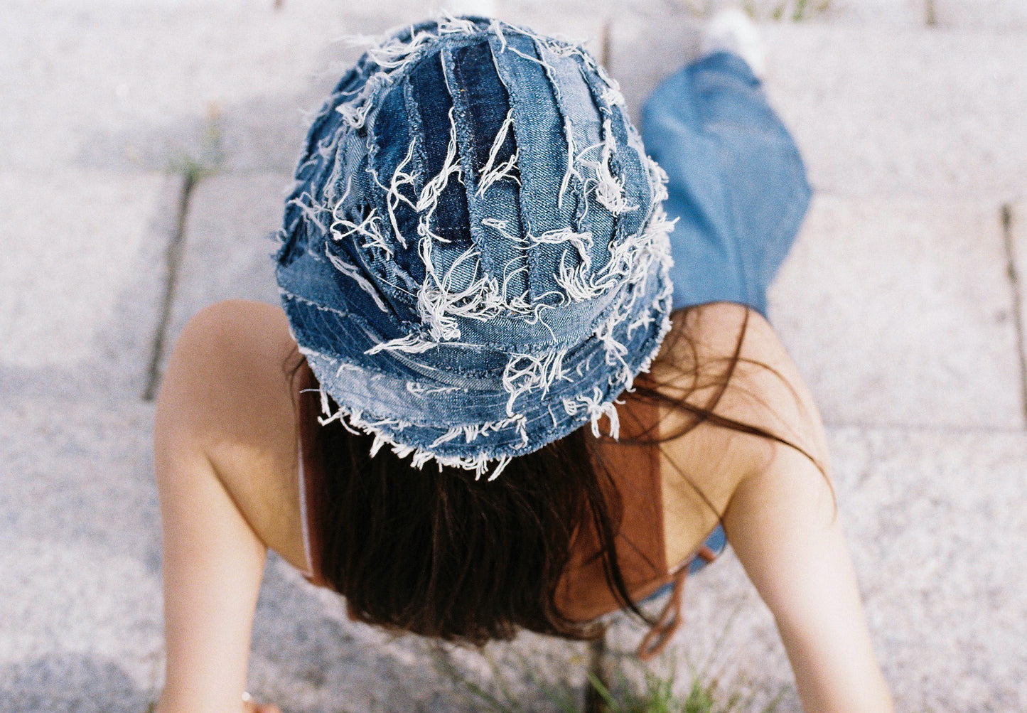 Denim Bucket Hat Mid Blue