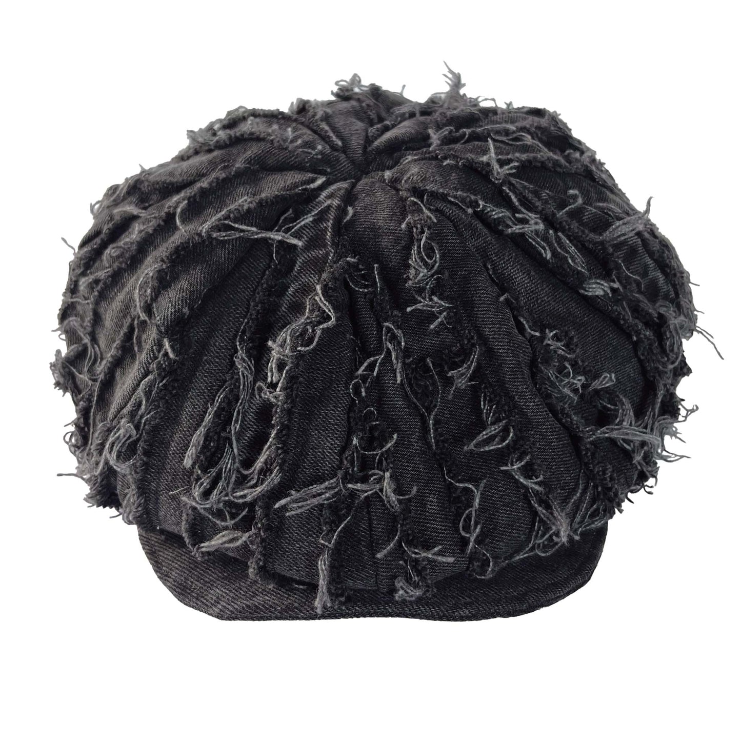 Bakerboy Hat Black Denim Strips