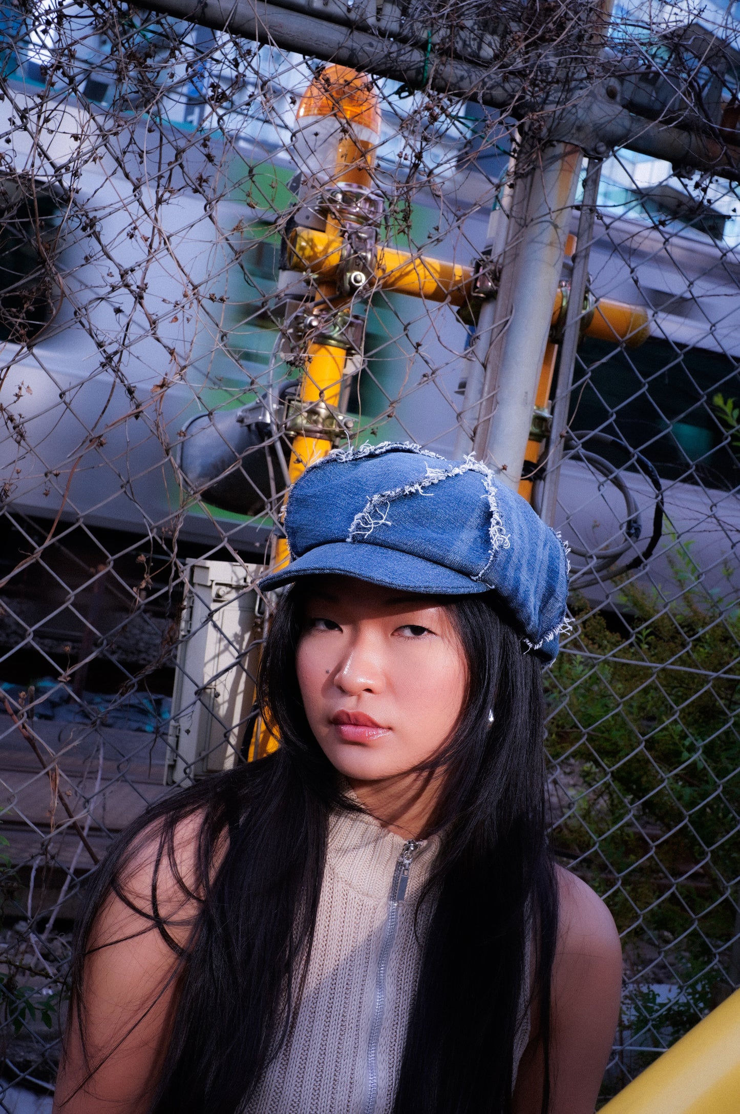 Casket Hat MId Blue Denim