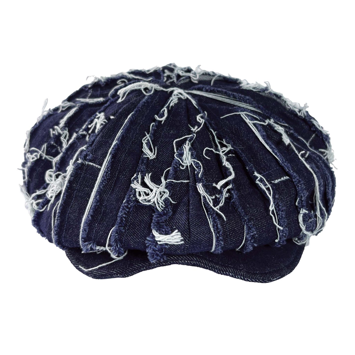 Bakerboy Hat Dark Blue Denim Strips